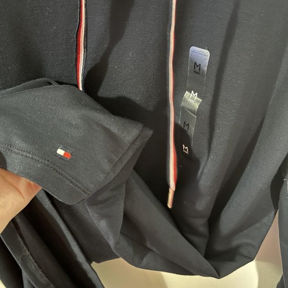 Tommy Hilfiger Navy Logo Hoodie Dress - Picture 4 of 8